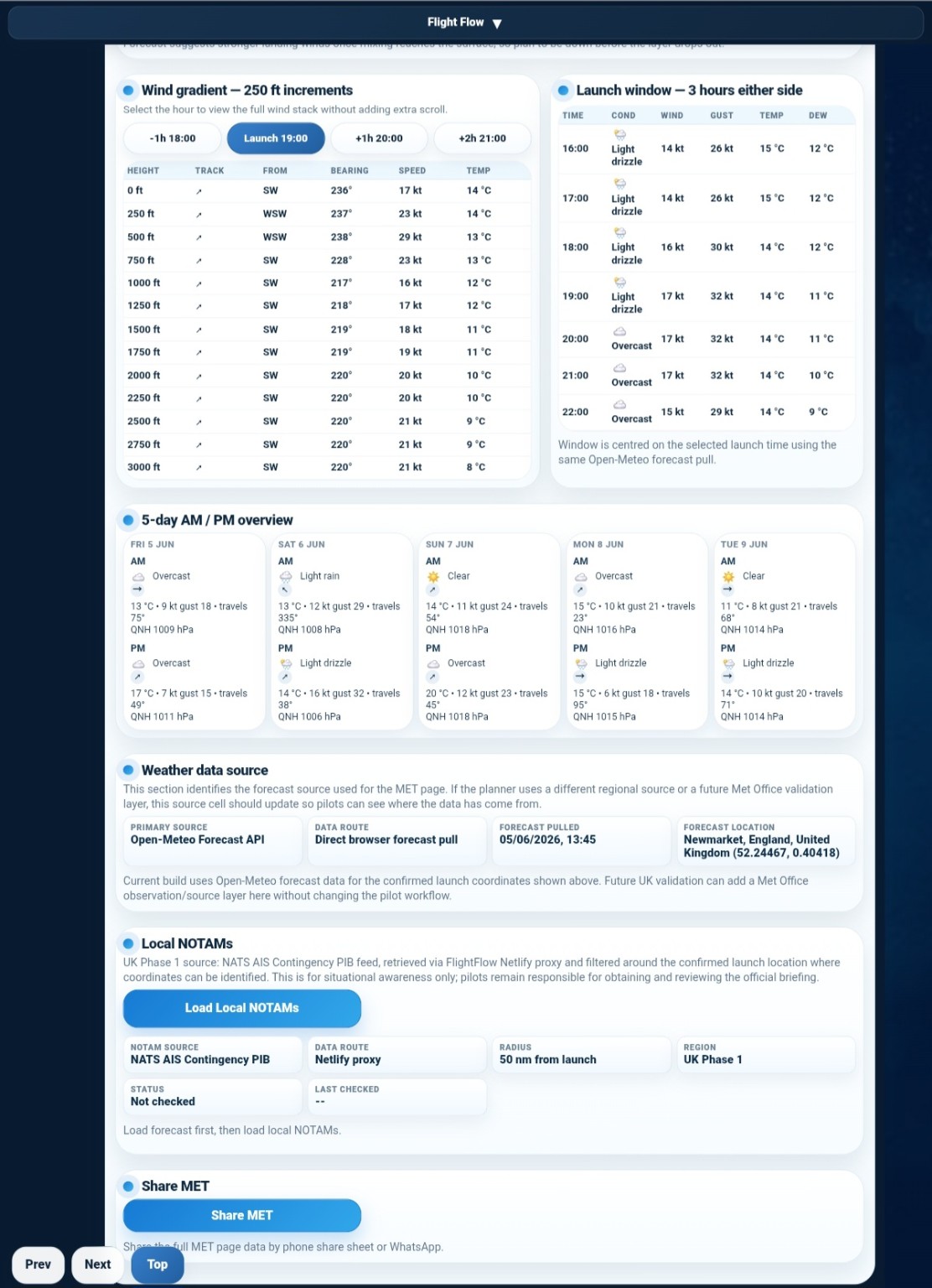 FlightFlow MET overview