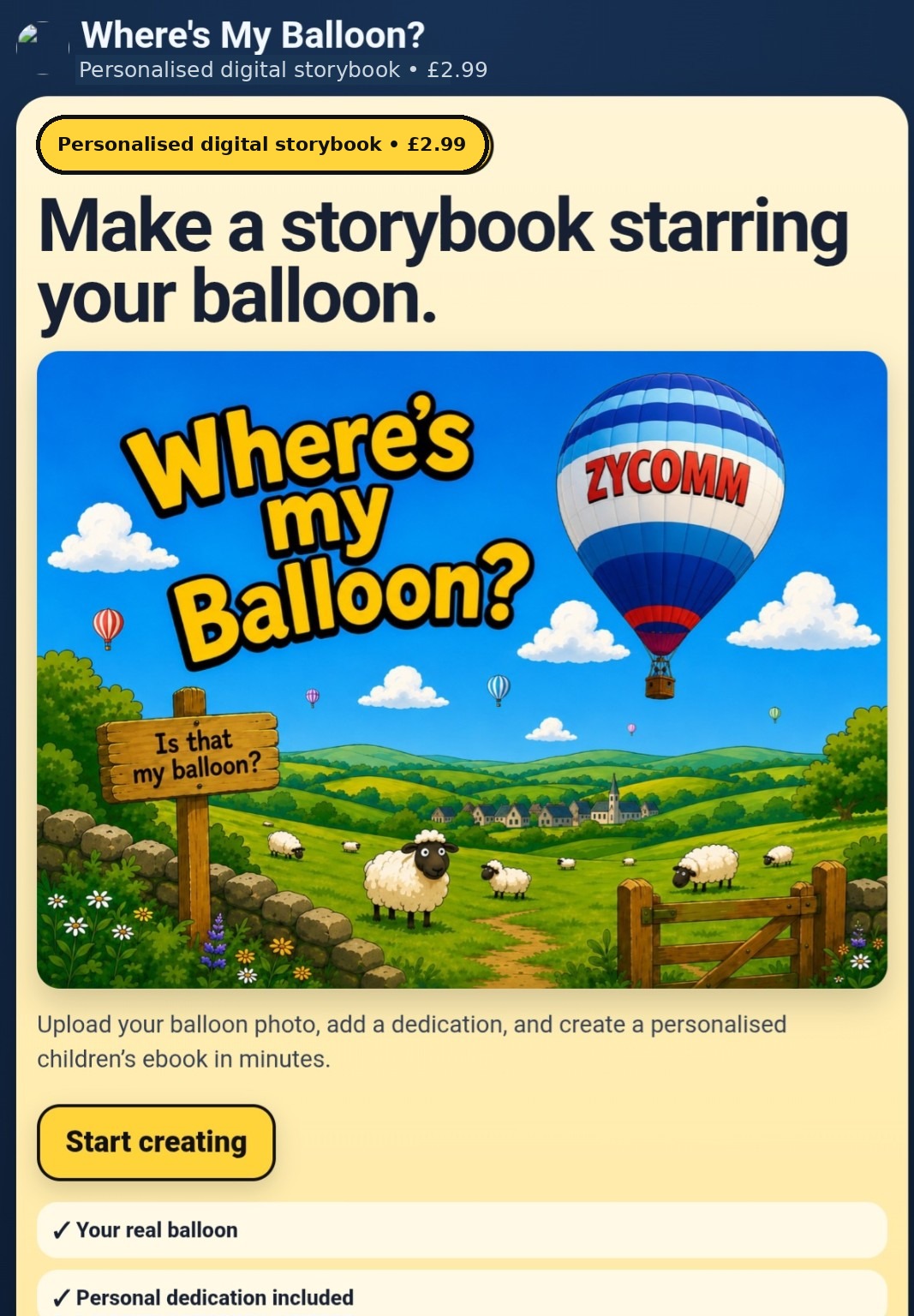Where's My Balloon? screenshot